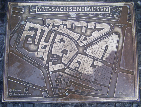 Alt Sachsenhausen Straßenkarte